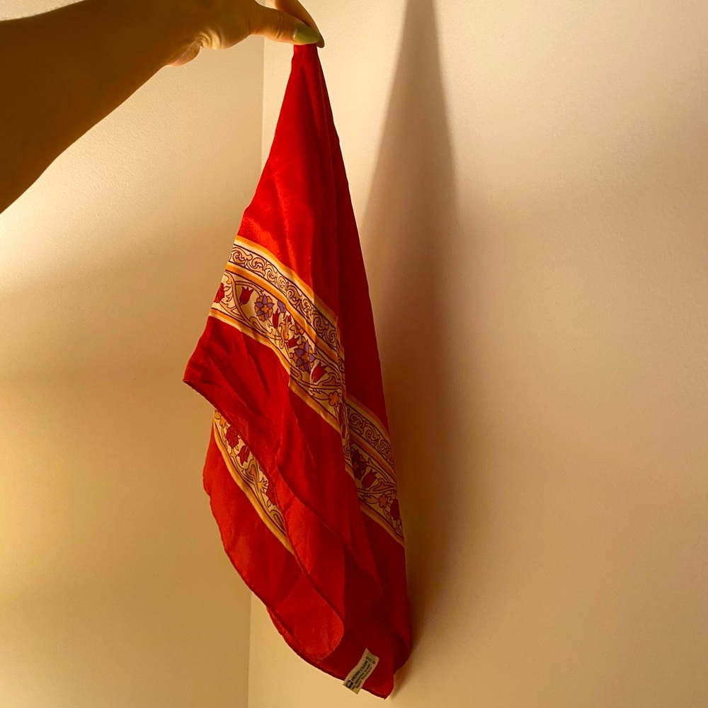 Vintage silky scarf